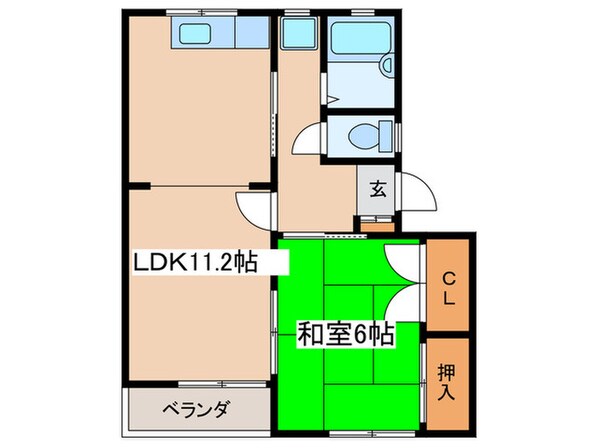 パレス中和泉の物件間取画像